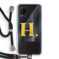 Amber Script: Huawei P40 Lite Transparant Hoesje met koord