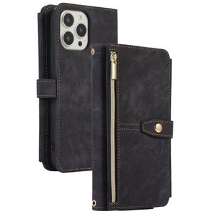 Xiaomi Redmi Note 10 5G hoesje - Bookcase - Koord - Pasjeshouder - Portemonnee - Kunstleer - Zwart