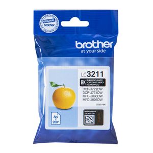 Brother LC-3211BK inktcartridge Origineel Normaal rendement Zwart