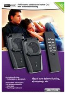 KlikAanKlikUit AGD2-3500R power uitbreiding 2 AC-uitgang(en) Zwart
