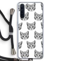 Kitten: Oppo A91 Transparant Hoesje met koord