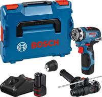 Bosch Blauw GSR 12V-35 FC Accu Schroefboormachine | Set | 2 x 3.0 Ah + Snellader | In L-Boxx 102 06019H3009 - thumbnail