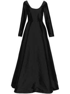 Bernadette robe longue à taille empire - Noir