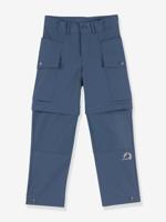 Zomerbroek voor kinderen ORAVA ZIP finkid, variabele beenlengte jeansblauw