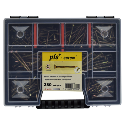 pgb-Europe PGB-FASTENERS | Assortimentsdoos schroeven 280 dlg PWVTV ZnG - ASS008002028002