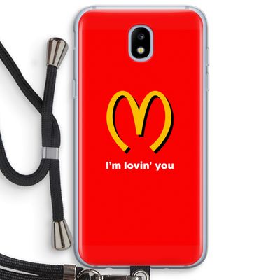 I'm lovin' you: Samsung Galaxy J5 (2017) Transparant Hoesje met koord