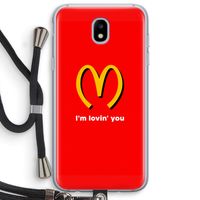 I'm lovin' you: Samsung Galaxy J5 (2017) Transparant Hoesje met koord