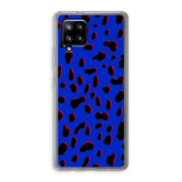 Blue Leopard: Samsung Galaxy A42 5G Transparant Hoesje