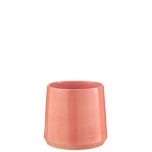 J-Line bloempot Rond - keramiek - roze - medium - Ø 24 cm