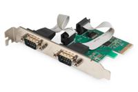 Digitus DS-30000-1 2 poorten Seriële interfacekaart PCIe