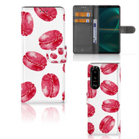 Sony Xperia 5III Book Cover Pink Macarons - thumbnail