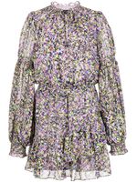 Ted Baker robe courte à fleurs - Violet - thumbnail