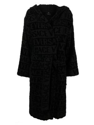 Versace peignoir ceinturé à logo