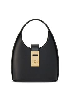 Ferragamo mini sac en cuir à boucle Gancini - Noir