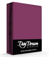 Day Dream Jersey Hoeslaken Blackberry-180 x 200 cm - thumbnail