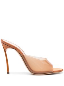 Casadei mules Blade 110 mm en cuir - Marron