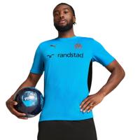 PUMA Olympique Marseille Trainingsshirt 2024-2025 Lichtblauw Zwart Brons PUMA Olympique Marseille Trainingsshirt 2024-2025 Lichtblauw Zwart Brons