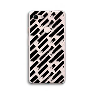 Zwarte vegen: Google Pixel 3 XL Transparant Hoesje