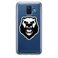 Angry Bear (white): Samsung Galaxy A6 (2018) Transparant Hoesje