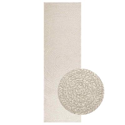 VidaXL Vloerkleed zizur room binnen en buiten 80x250 cm jute look