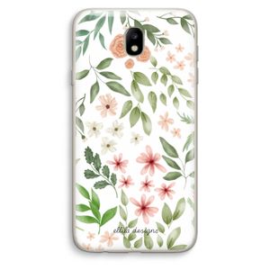 Botanical sweet flower heaven: Samsung Galaxy J7 (2017) Transparant Hoesje