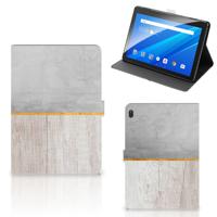 Lenovo Tab E10 Tablet | Book Cover | Wood Concrete