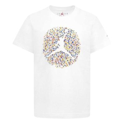 T-Shirt met Korte Mouwen voor kinderen Nike JDB POOLSIDE JUMPMAN SS TEE 95D122 001 Wit Maat 16 jaar