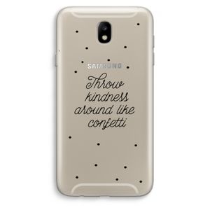 Confetti: Samsung Galaxy J7 (2017) Transparant Hoesje