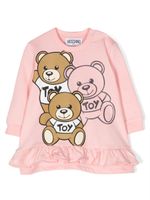 Moschino Kids t-shirt en coton à logo imprimé - Rose - thumbnail