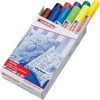 Edding textielstift 4500, set van 10 stuks in geassorteerde basiskleuren - thumbnail