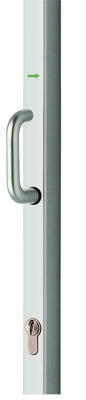 Lips Opbouw-espagnolet | 335 | SKG** | lengte 3000mm | aluminium kleur F1 | inclusief afdekkap. - 10005177