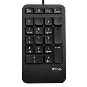 V7 KP400-1E numeriek toetsenbord Universeel USB Zwart