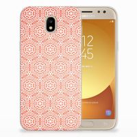 Samsung Galaxy J5 2017 TPU bumper Pattern Orange - thumbnail