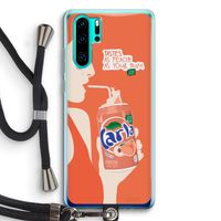 Peach please!: Huawei P30 Pro Transparant Hoesje met koord