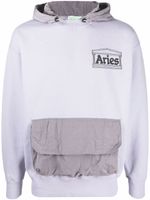 Aries hoodie à patch logo - Violet