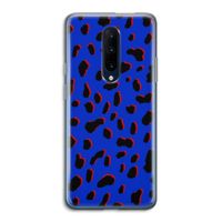 Blue Leopard: OnePlus 7 Pro Transparant Hoesje