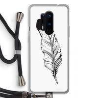 Pluim: OnePlus 8 Pro Transparant Hoesje met koord