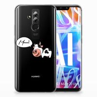 Huawei Mate 20 Lite Telefoonhoesje met Naam Cow - thumbnail