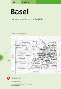 Wandelkaart - Topografische kaart 213 Basel | Swisstopo