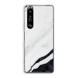 Elegante marmer: Sony Xperia 1 III Transparant Hoesje