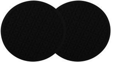 Fackelmann onderzetters doorsnede 20 cm food&more zwart 2 stuks