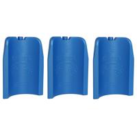 Gerimport Koelelement - 6x stuks - 300 ml - 17 cm - blauw - voor fles of blikjes