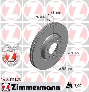 Remschijf Coat Z 440311120