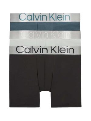 Calvin Klein - 3p Boxer Briefs - Steel Cotton - 6VT, Maat:S