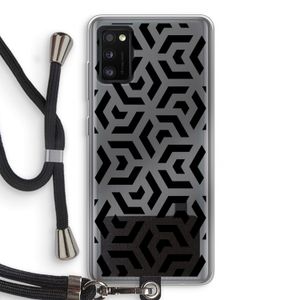 Crazy pattern: Samsung Galaxy A41 Transparant Hoesje met koord