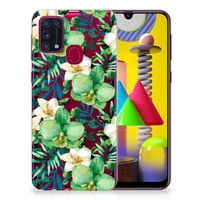 Samsung Galaxy M31 TPU Case Orchidee Groen