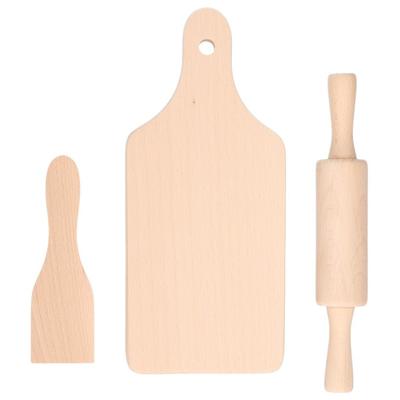 Kinder keuken speelgoed set - met deegroller, spatel en plank - Keukenartikelen - chefkok