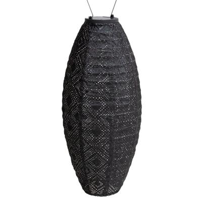 Long Oval dia. 20 cm Mosaic donker grijs lampion - Lumiz