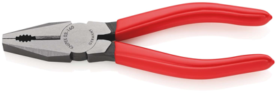 Knipex Kombitang | Kunststof bekleed | Zwart geatramenteerd | Lengte 160 mm | Zelfbedieningskaart/blister - 03 01 160 SB