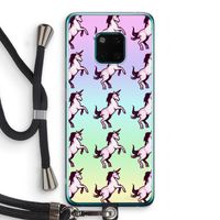 Musketon Unicorn: Huawei Mate 20 Pro Transparant Hoesje met koord
